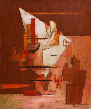 Louis Marcoussis (1878 Łódź - 1941 Cusset), Kompozycja kubistyczna, 1937