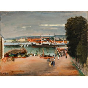 Henryk Hayden (1883 Warszawa - 1970 Paryż), Port w Cherbourgu, lata 30. XX w.