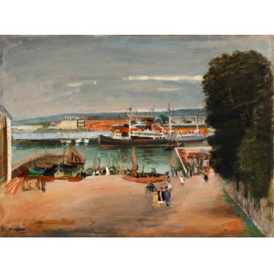 Henryk Hayden (1883 Varšava - 1970 Paříž), Přístav Cherbourg, 30. léta 20. století.