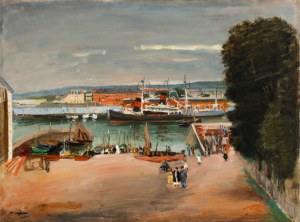 Henryk Hayden (1883 Warszawa - 1970 Paryż), Port w Cherbourgu, lata 30. XX w.