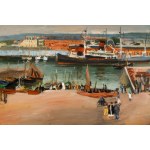 Henryk Hayden (1883 Warschau - 1970 Paris), Hafen von Cherbourg, 1930er Jahre.