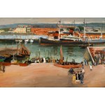 Henryk Hayden (1883 Varšava - 1970 Paríž), Prístav Cherbourg, 30. roky 20. storočia.