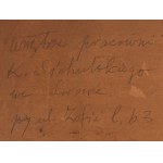 Kazimierz Sichulski (1879 Lwów - 1942 Lwów), Z mojej pracowni (Martwa natura, Wnętrze pracowni), 1933