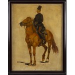 Wacław Pawliszak (1866 Varšava - 1905 Varšava), jazdec na koni