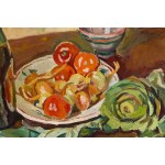 Natan (Nathan) Grunsweigh (Grunsweig) (1880 Krakau - 1956 Paris), Stillleben mit Weinflasche und Gemüse