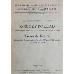 Num.spisy, Nohejlová-Prátová: Košický poklad, nález zlatých mincí 15.-17. st