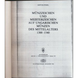 Num.spisy, Pohl Artúr: Münzzeichen und Meisterzeichen auf ungarischen Münze