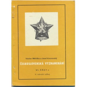 Faleristika, Měřička V.: Československá vyznamenání VI. díl - část C