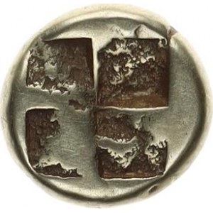 Ionia - Phokaia (cca 477-388 př. Kr.), Elektron-Hekte, Hlava Satyrna zleva / Quadratum Incusum