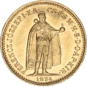 František Josef I. (1848-1916), 10 Koruna 1894 KB /985.510 ks/