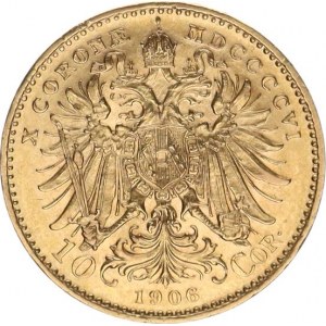 František Josef I. (1848-1916), 10 Koruna 1906 b.zn. /1,081.161 ks/