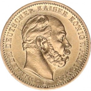 Prusko, Wilhelm I. (1861-1888), 20 Mark 1877 B J. 246; KM 505 7,916 g