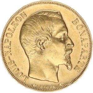 Francie, Napoleon III. (1852-1870), 20 Francs 1852 A, Paříž KM 774 6,406 g