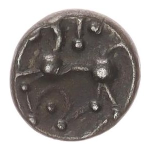Keltové - Bójové (1.stol.př.Kr.), Ag obol, koník zleva, stylizovaný jezdec rovnou linií / hrbol
