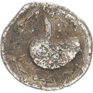 Východní Keltové (2.-1.stol.př.Kr.), AR Tetradrachma - typ Schnabelpferd, Stylizovaná hlava Dia zpr