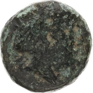 Seleukidské království, Antiochos II. Theos (261-246 př. Kr.), AE 17, Av. Hlava Apolla vpravo / Tro