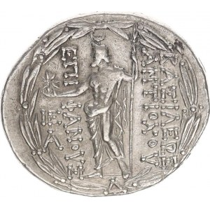 Seleukidské království, Antiochos VIII. Grypos (121-96 př. Kr.), AR tetradrachma, Av. Hlava Antioch