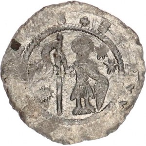 Vladislav I. (1109-1125), Denár C - 532 var.: 4 hvězdy 0,779 g, pár písmen vyraženo