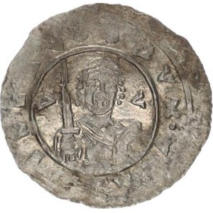 Vladislav I. (1109-1125), Denár C - 539 a, (Hlava mezi značkami / Kulička za hlavou)
