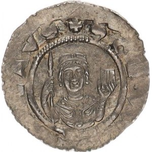 Vladislav I. (1109-1125), Denár C - 543 0,752 g, část. nedor. opis, obraz