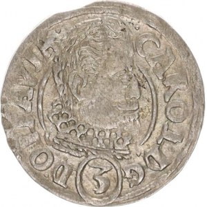Opava, Karel Liechtenstein (1614-1627), 3 kr. 1619 CC Sa 35; Kop. 6371 chyboražba OPIAVIA