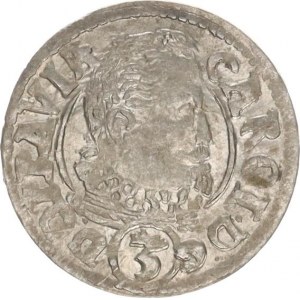 Opava, Karel Liechtenstein (1614-1627), 3 kr. 1619 CC Sa 35; Kop. 6371 var.: D:G()D. / .PRINC. DE