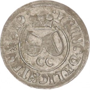 Opava, Karel Liechtenstein (1614-1627), 3 kr. 1619 CC Sa 35; Kop. 6371 var.: D:G()D. / .PRINC. DE