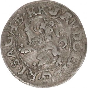 Rudolf II (1576-1612), Small groschen 1581, Jáchymov-Kádner HN 3/7b - interestingly struck 5