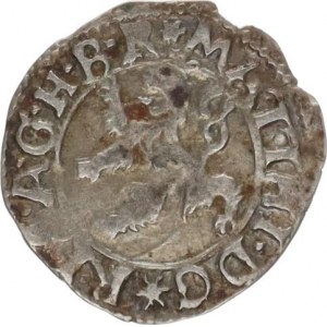 Matyáš II. (1611-1619), Malý groš 1618, K.Hora-Hölzl HN 3a/opis 3a 0,764 g