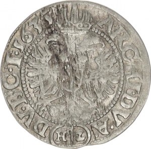 Ferdinand II. (1619-1637), 3 kr. 1635 HZ, Vratislav-Ziesler var.: D.G.R.I. ()S.A.G.H.BO.REX