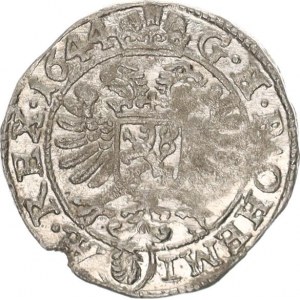 Ferdinand III. (1637-1657), 3 kr. 1644, Praha-Wolker MKČ 1181 var.: BOHEMI () AE. REX