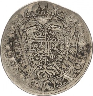 Leopold I. (1657-1705), XV kr. 1664 CA, Vídeň-Cetto Hol.64.3,11 var.: nad hlavou kř