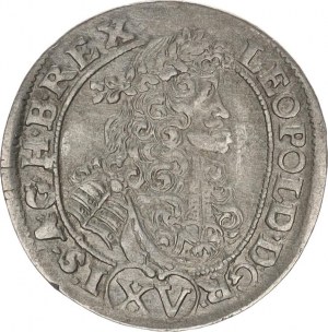 Leopold I. (1657-1705), XV kr. 1691 KB Hol. 91.3,1 (přeražba z r. 1690) 6,328 g