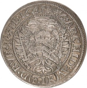 Leopold I. (1657-1705), VI kr. 1676 FIK, Opolí-Kirschenhofer MKČ 1659 var.: DG. R. (