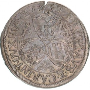 Leopold I. (1657-1705), 3 kr. 1659 b.zn., Korutany St.Veit R 1,573 g, hr.