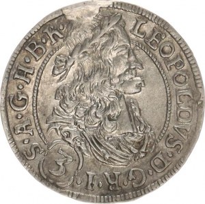 Leopold I. (1657-1705), 3 kr. 1692, Tyroly-Hall, stopa