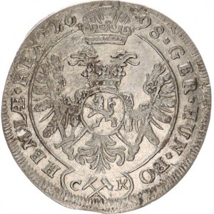 Leopold I. (1657-1705), 3 kr. 1698 CK, K.Hora-Krahe R MKČ 1460 1,618 g
