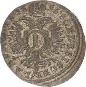 Leopold I. (1657-1705), 1 kr. 1695 b.zn., Opolí-Wackerl MKČ 1671 LANDMYNTZ (typ bez