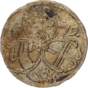 Leopold I. (1657-1705), 2 Pfennig 1672, Vídeň R 0,337 g