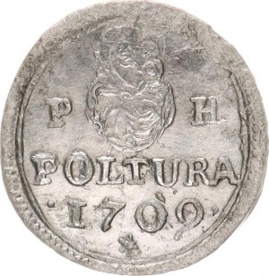 Josef I. (1705-1711), Poltura 1709 PH, var.: pod datací hvězdička 0,924 g