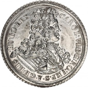 Karel VI. (1711-1740), Tolar 1714 b.zn., Vratislav-Nowak jako MKČ 1903 ale v reverzu