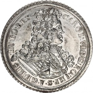 Karel VI. (1711-1740), Tolar 1714 b.zn., Vratislav-Nowak jako MKČ 1903 ale v reverzu
