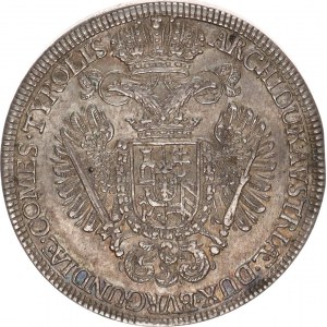 Karel VI. (1711-1740), 1/2 Tolar b.l., Tyroly Hall - typ mladý portrét / malý znak, nep