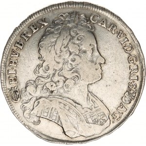 Karel VI. (1711-1740), 1/2 Tolar 1722 KB Husz. 1611; Her. 539 14,286 g
