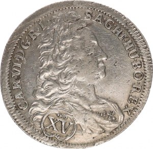 Karel VI. (1711-1740), XV kr. 1735 b.zn., Vratislav MKČ 1914 