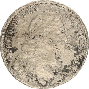 Karel VI. (1711-1740), VI kr. 1737, Tyroly Hall, tmav. skvr.