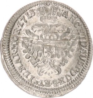 Karel VI. (1711-1740), 3 kr. 1718 b.zn., Praha-Scharff jako MKČ 1832 / 1833