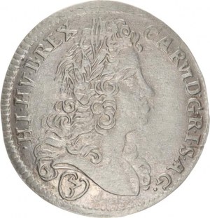 Karel VI. (1711-1740), 3 kr. 1721 FS, Praha-Scharff