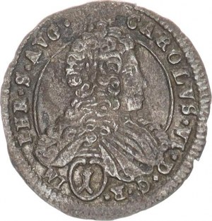 Karel VI. (1711-1740), 1 kr. 1715, Kutná Hora-Wohnsiedler 