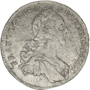 František Lotrinský (1745-1765), VII kr. 1760 K-B, Kremnica Husz. 1812 R, dr. rys., tém.